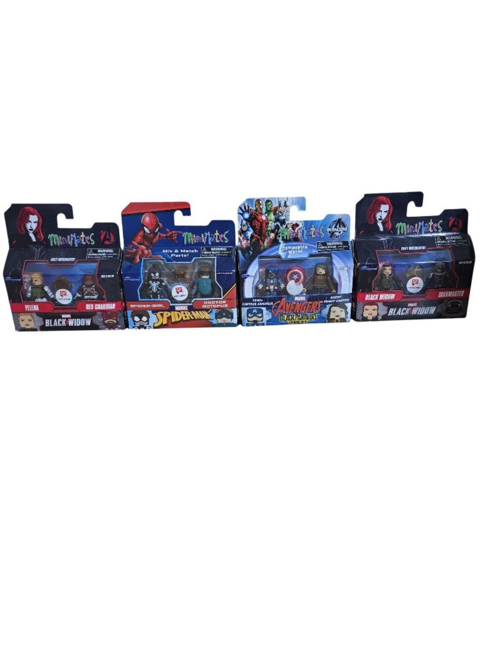 Marvel Minimates Walgreens Exclusive 4-Pack: Black Widow Spider-Man Avengers Fig